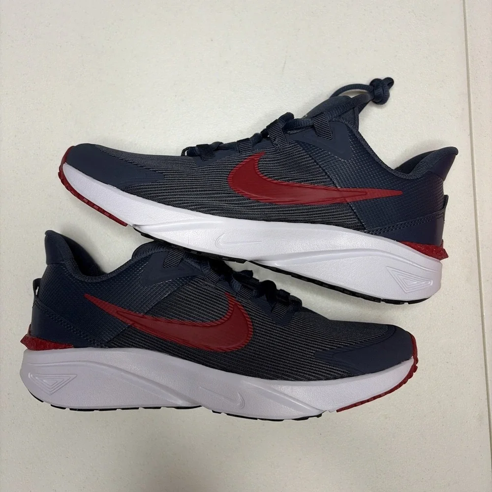 Nike Star Runner 4 NN GS Thunder Blue Gym Red DX7615-406 Kids Size 6.5Y Womens 8